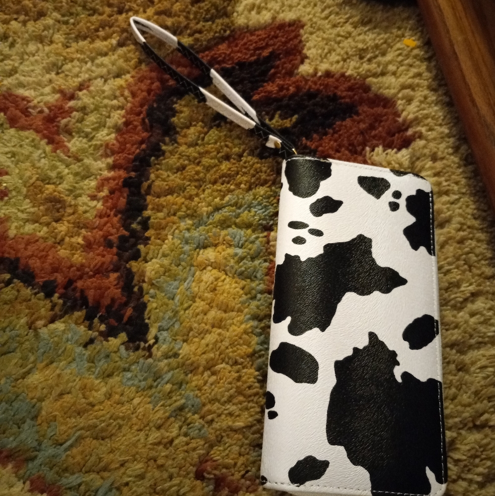 Wallet cow print very cute new